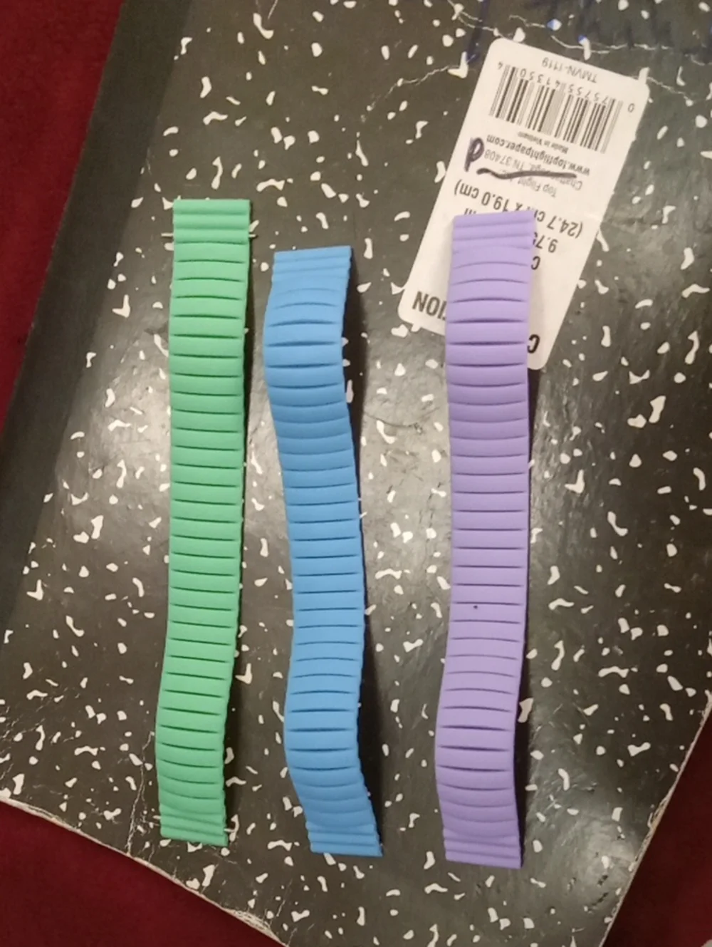Silicone WatchBands in Mint, Sky Blue & Lavender Watch Band